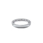 Stylish april birthstone white topaz rhythm ring with diamonds