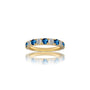 London blue topaz rhythm ring with diamonds for pretty girls