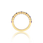 February birthstone half eternity amethyst ring a gift for your loved ones