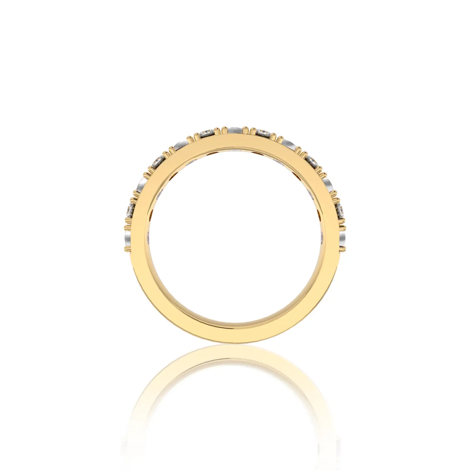 Pearl Rhythm Ring With Diamonds for pretty girls