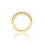 Peridot Rhythm Ring With Diamonds for gifting yellow gold ring