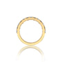 April birthstone white topaz rhythm ring with diamonds for pretty girls