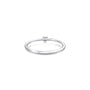 The Yuan (缘) Solitaire Bezel Ring, Designed for elegant everyday office styling.