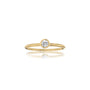 The Yuan (缘) Solitaire Bezel Ring, Minimalist elegance, made for everyday office wear.
