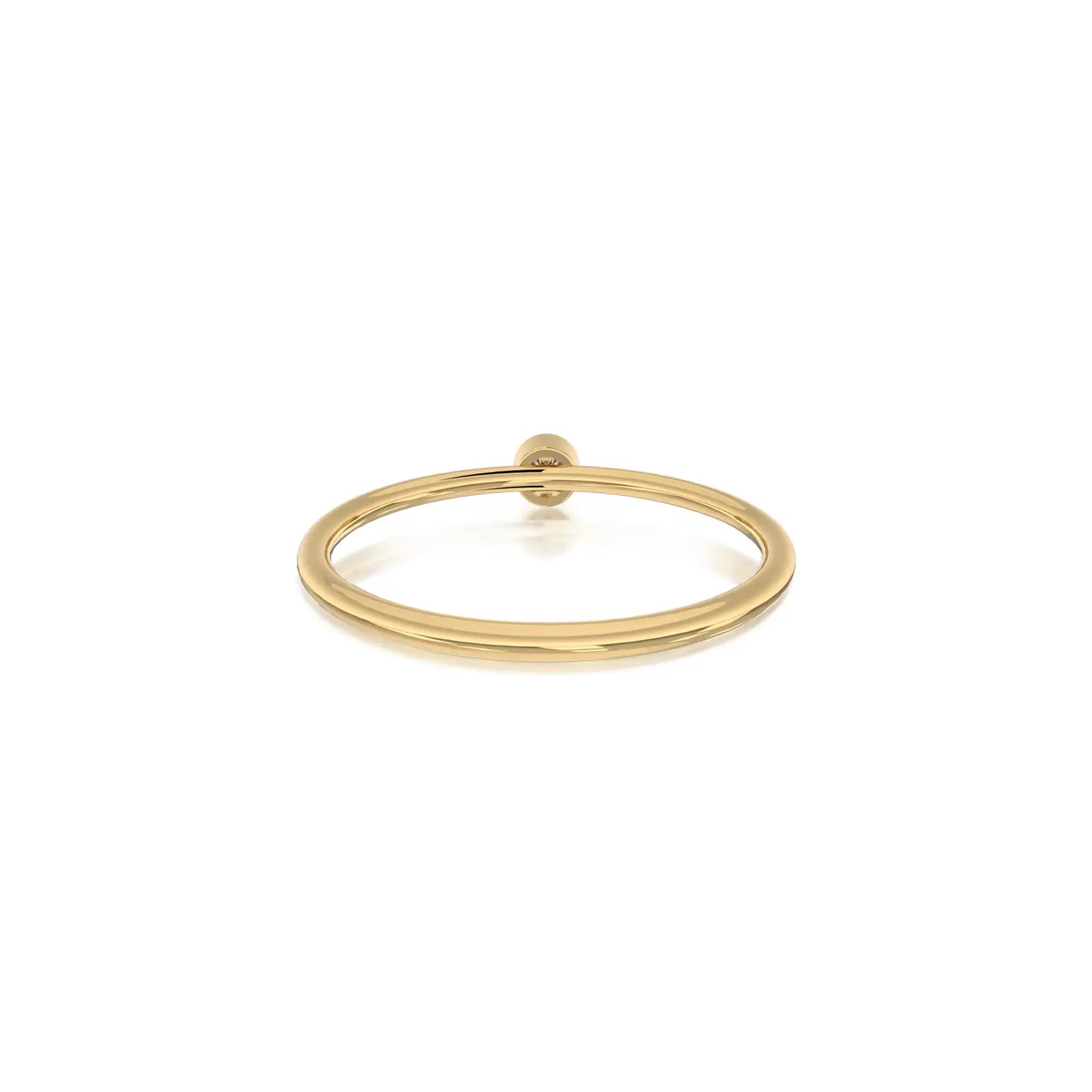 Yuan (缘) Solitaire Bezel Ring beautifully designed for daily wear, with a secure, elegant fit for a queen.