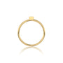 side view of Yuan (缘) diamond ring a beautiful blend of bezel elegance and everyday comfort.