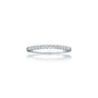 Straight view of the Xing 福 eternity band, showcasing its dazzling, structured diamond design.