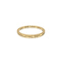 Back view of the Xing 福 structured band, showing its polished, dazzling finish in detail.