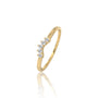 The Ai 爱 chevron ring offers a stylish sparkle suited for daily office and trendy casual wear.