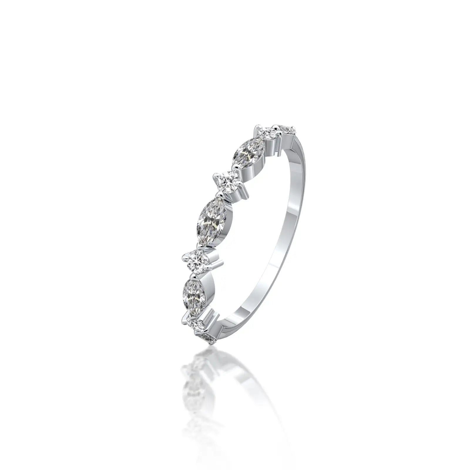 Fortune Jewelry's Chun 春 marquise ring is fabulous, charming, and perfect for office wear.