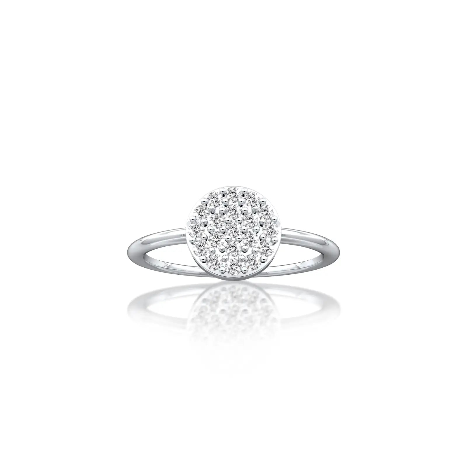 Ming 明 Disc Diamond Ring a beautiful choice for elegant daily wear.