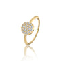 The polished disc setting of the Ming 明 ring makes it a charming choice for daily wear.