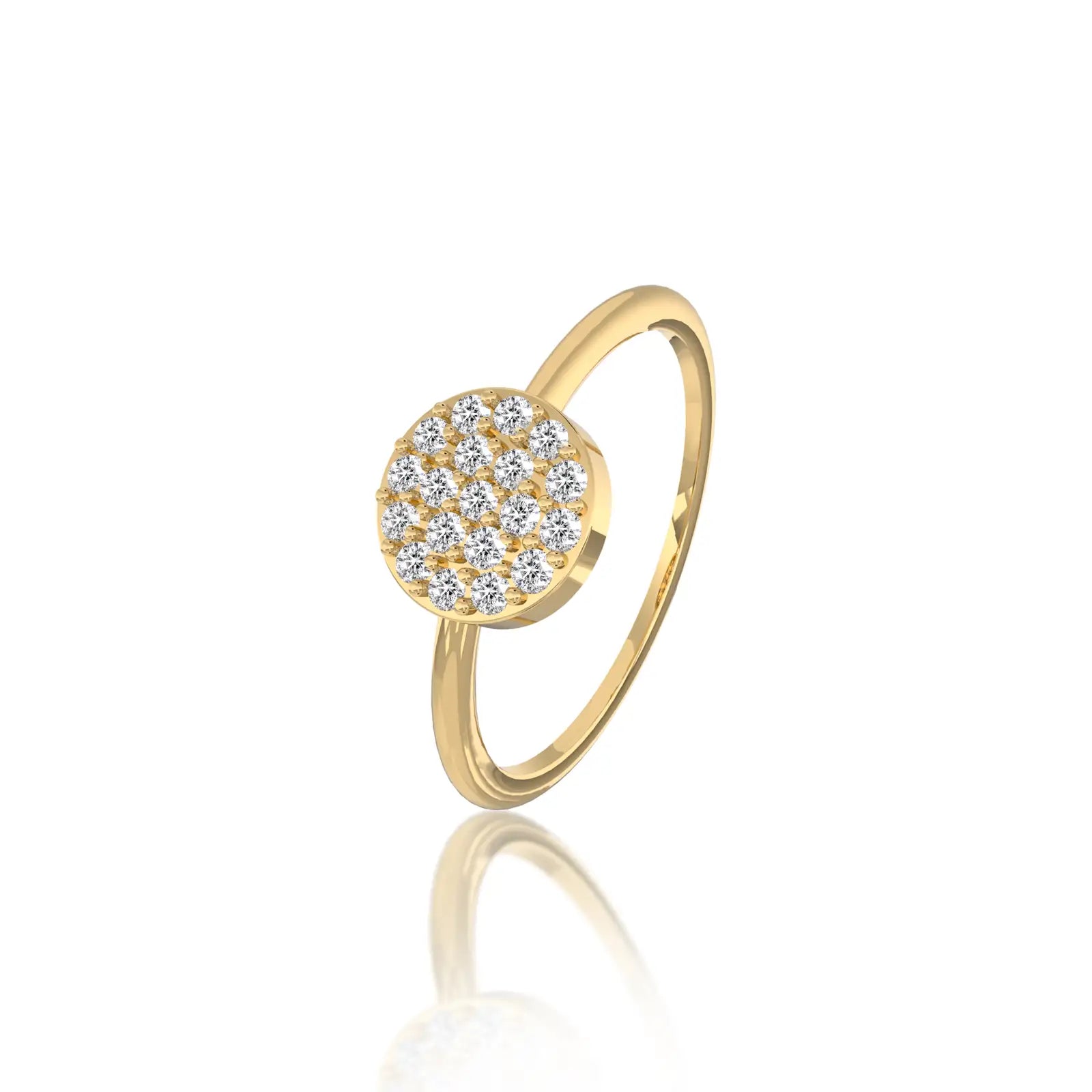 The polished disc setting of the Ming 明 ring makes it a charming choice for daily wear.