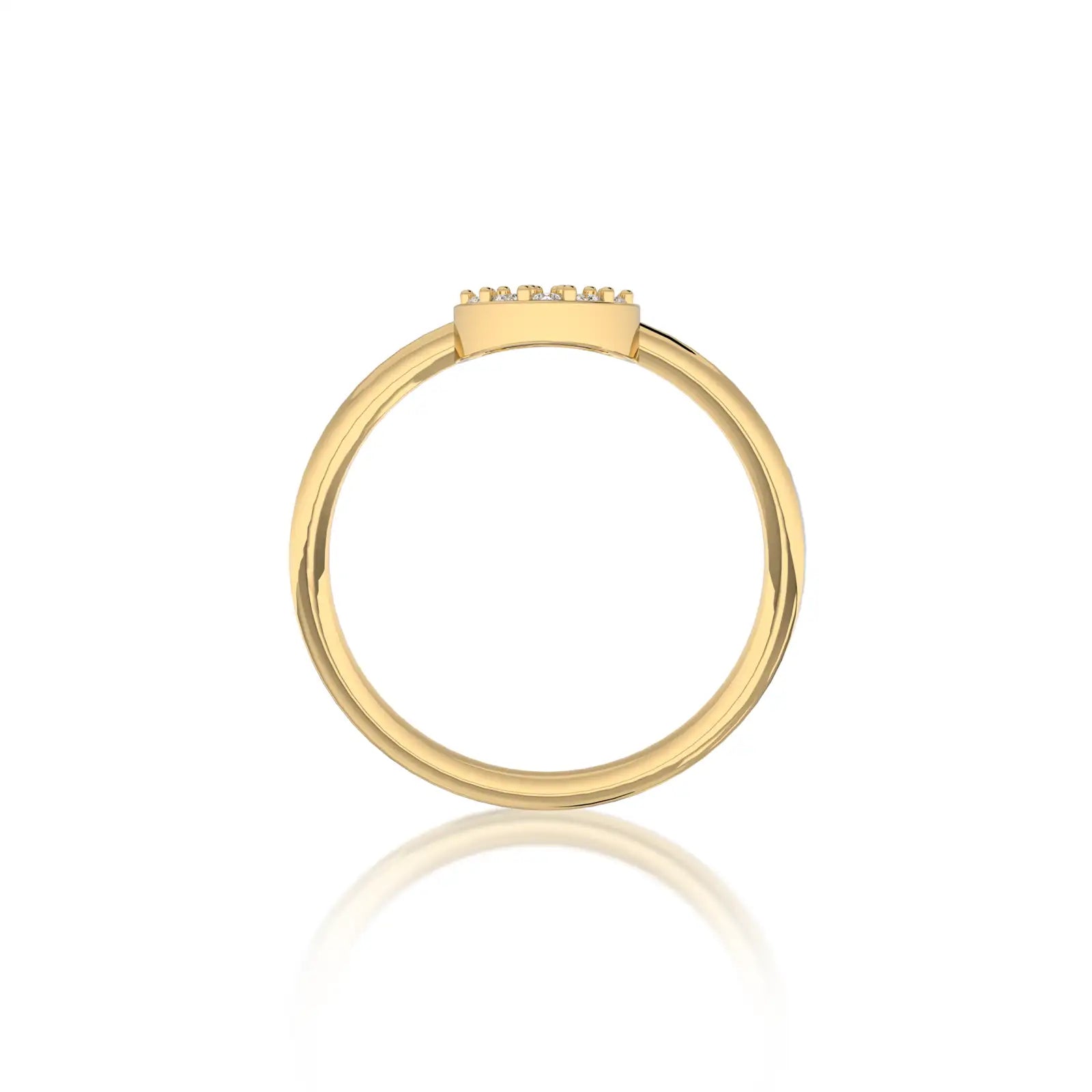 Ming 明 disc diamond ring  fabulous, loving, and perfect for proposal and engagement moments.