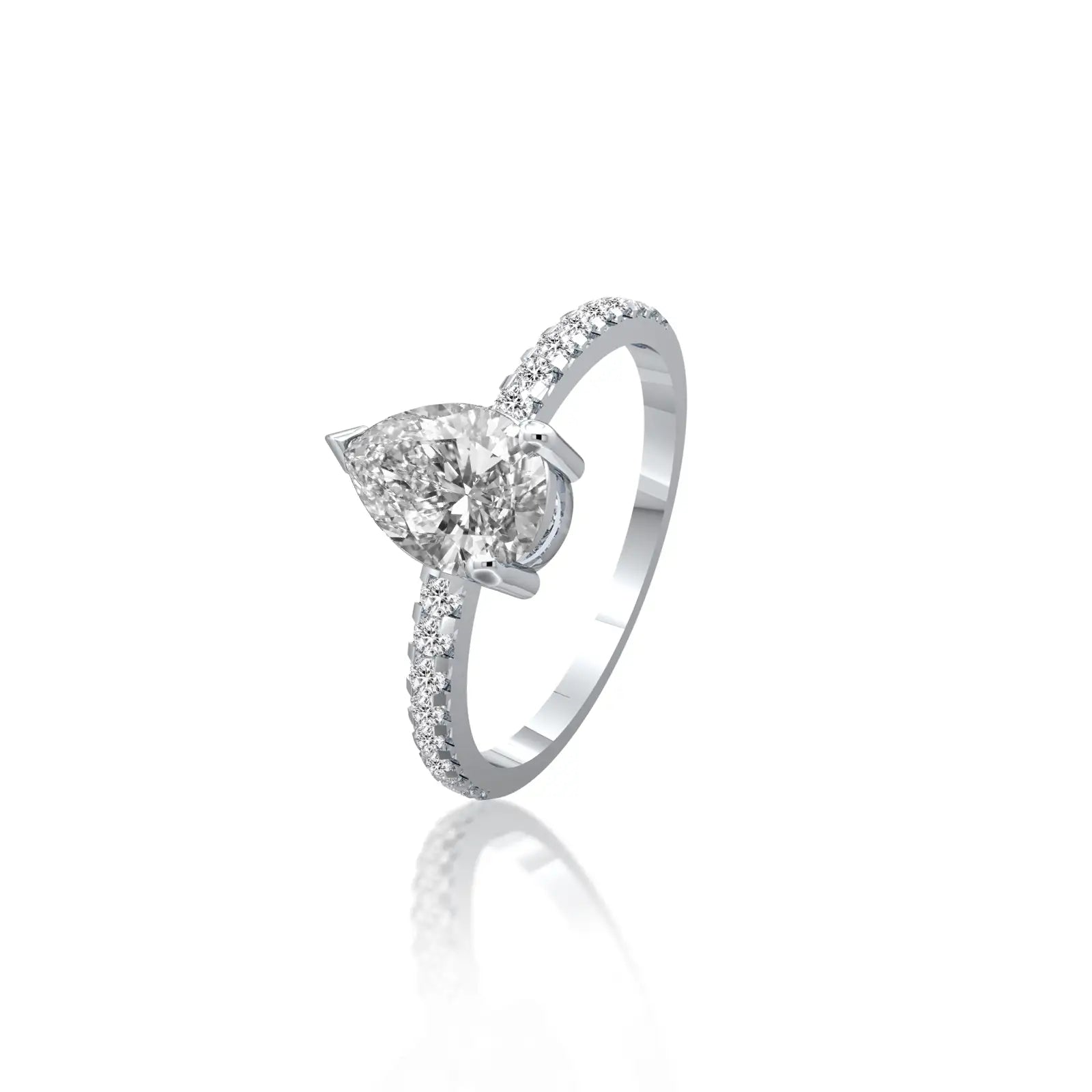 Fortune Jewelry's Xi 禧 pear ring is fabulous, stylish, and perfect for office wear.