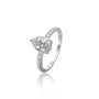 Fortune Jewelry's Xi 禧 pear ring is fabulous, stylish, and perfect for office wear.