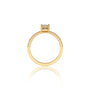 The Xi 禧 pear ring offers a stylish sparkle suited for daily office and trend-setting casual wear.