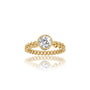Fortune Jewelry presents the Rong 荣 chain ring fit for a modern-day queen with a loving heart.