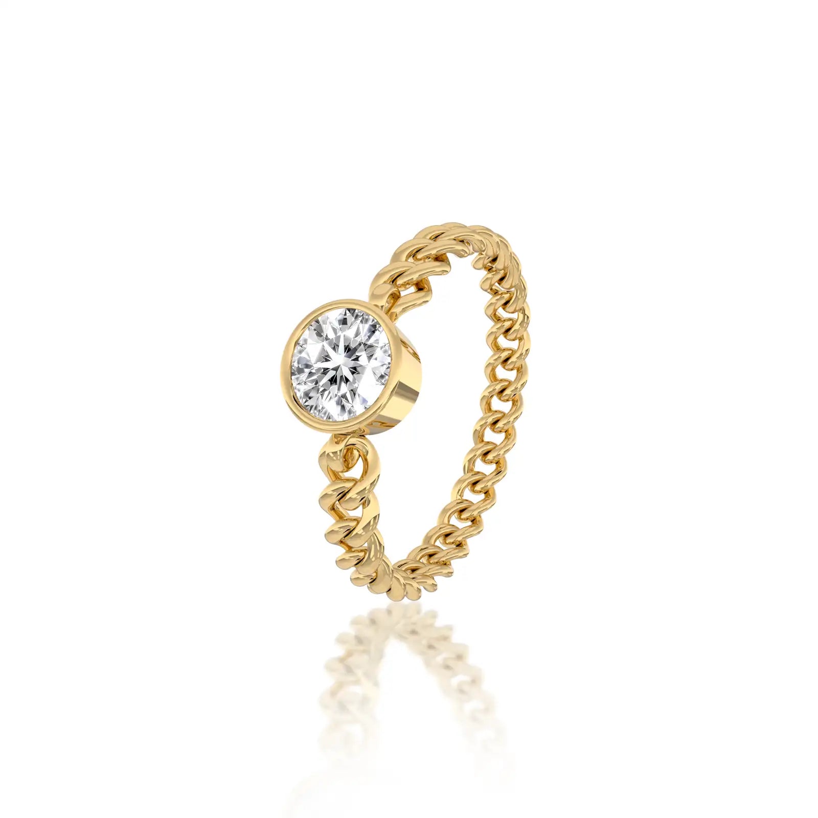 Rong 荣 diamond ring a beautiful blend of stylish elegance and fabulous brilliance.