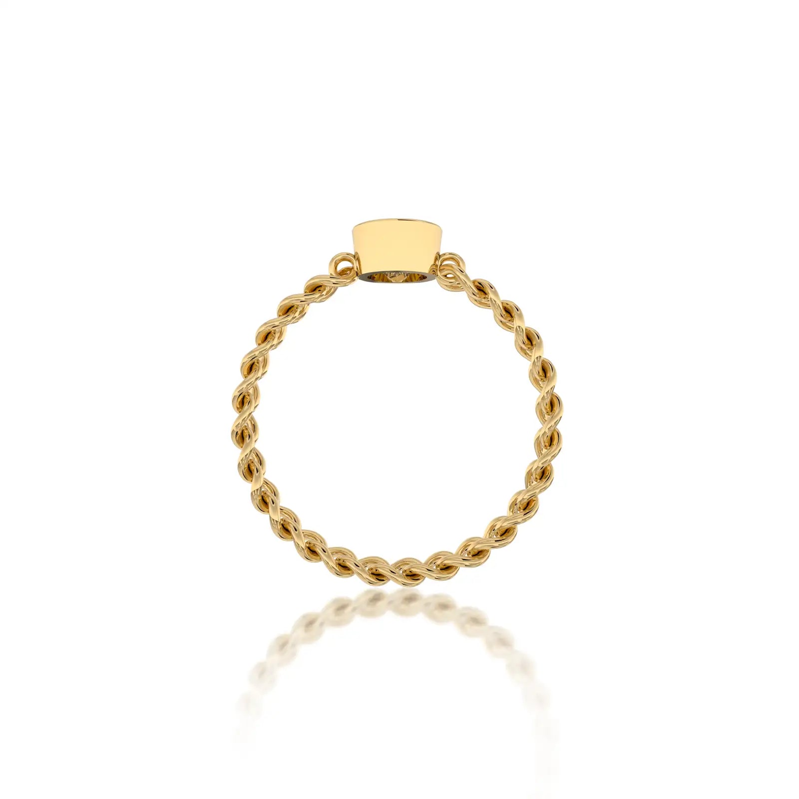 Effortlessly chic, the Rong 荣 chain diamond ring is ideal for beautiful, trend-setting office style.