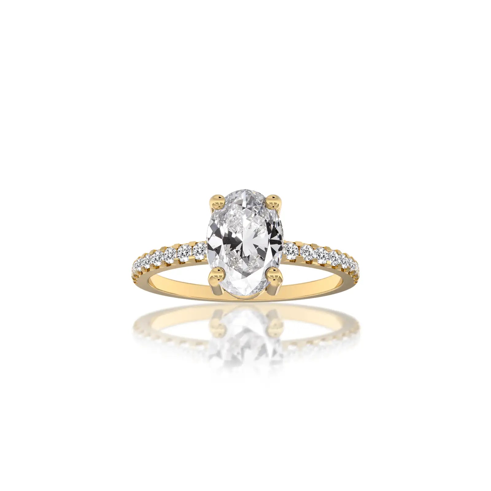 Effortlessly chic, the Xi 熙 modern oval diamond ring is ideal for beautiful, in-vogue office style.