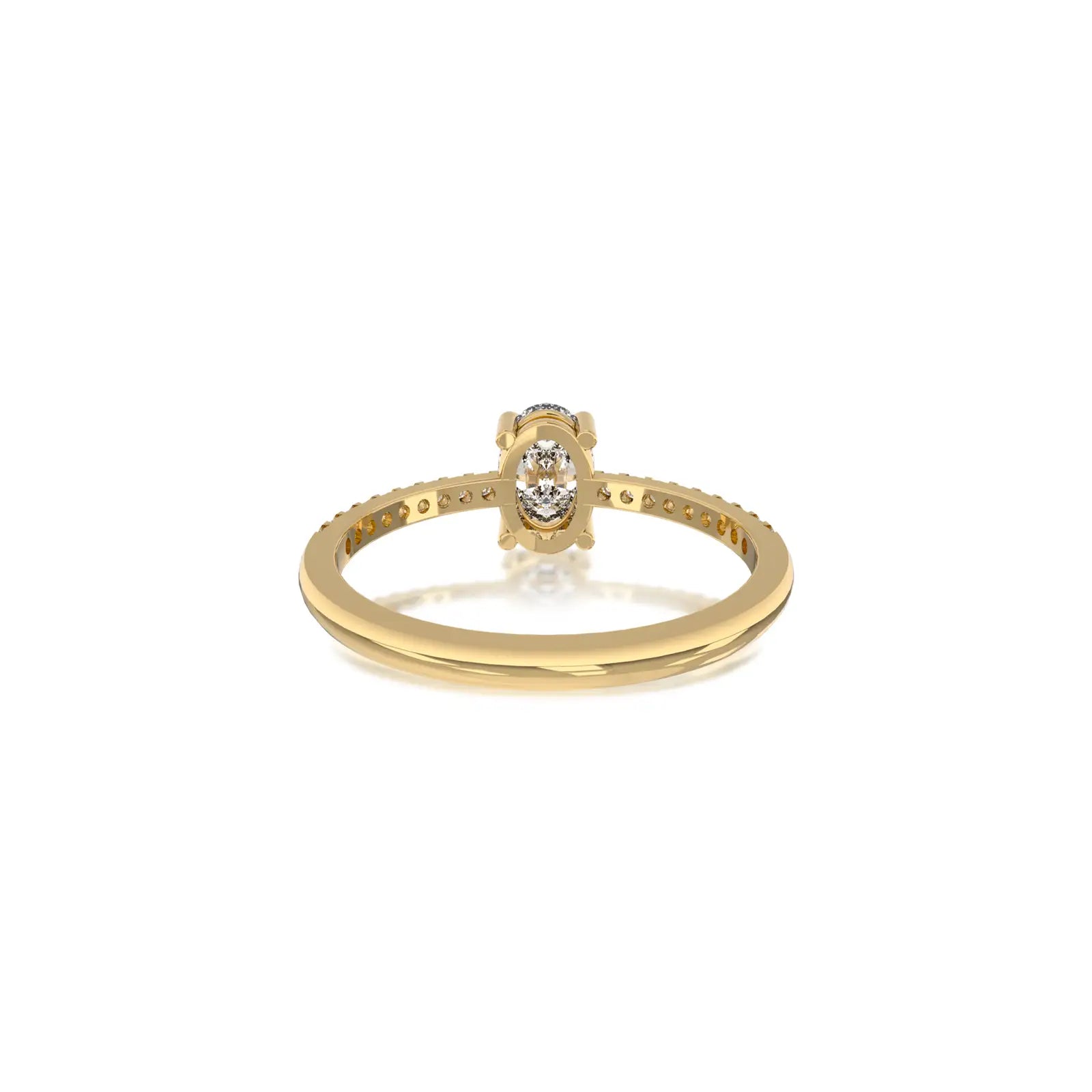Fortune Jewelry presents the Xi 熙 oval ring fit for a modern-day queen with a loving heart.