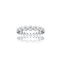 Yuan 缘 Bezel Eternity Diamond Ring a beautiful, charming choice for elegant daily wear.