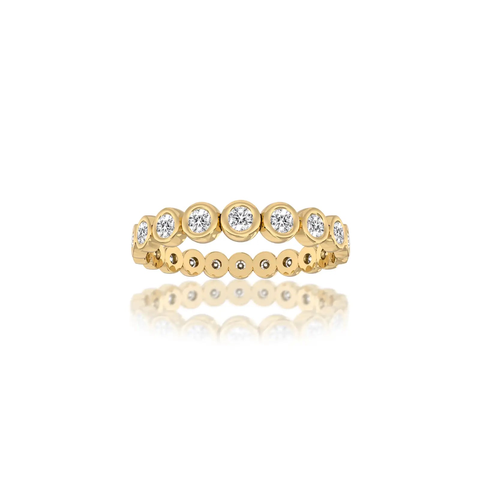 Bezel Eternity Diamond Ring the ideal accent piece for date nights, workwear, or weekend brunch.