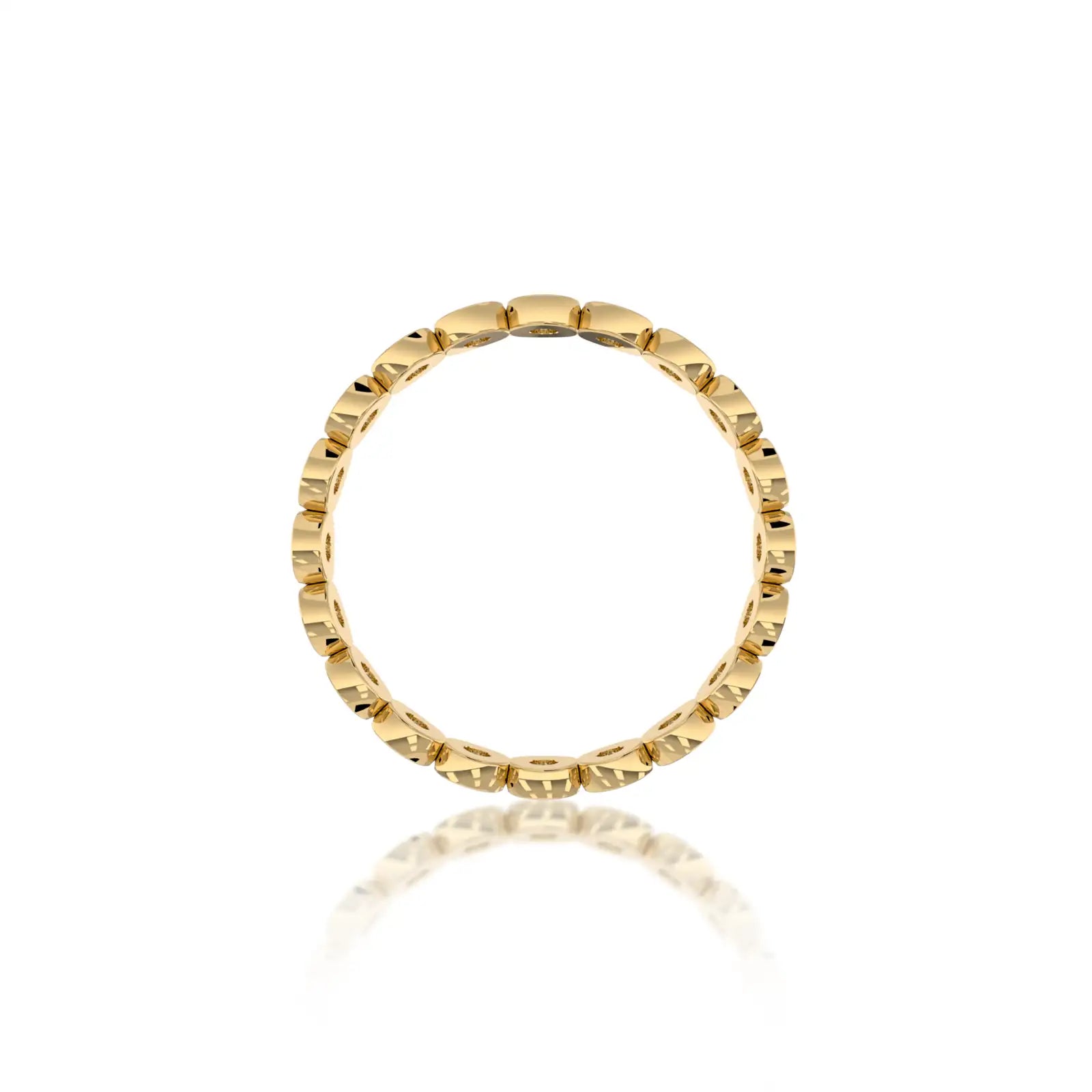Bezel Eternity Diamond Ring complements everything from silk blouses to cozy knits.