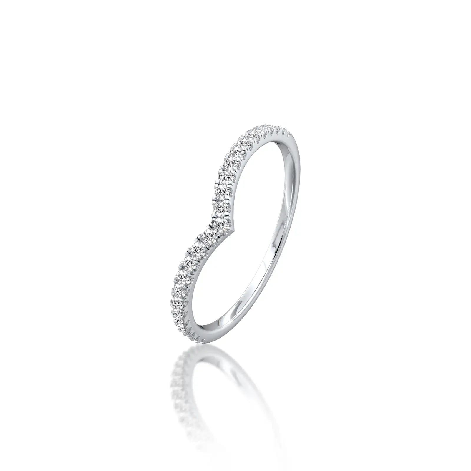 Lumiere Chevron Diamond Ring an irresistible choice for elegant everyday wear..