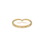 The Lumiere chevron ring offers a stylish sparkle suited for daily office wear and special occasions.