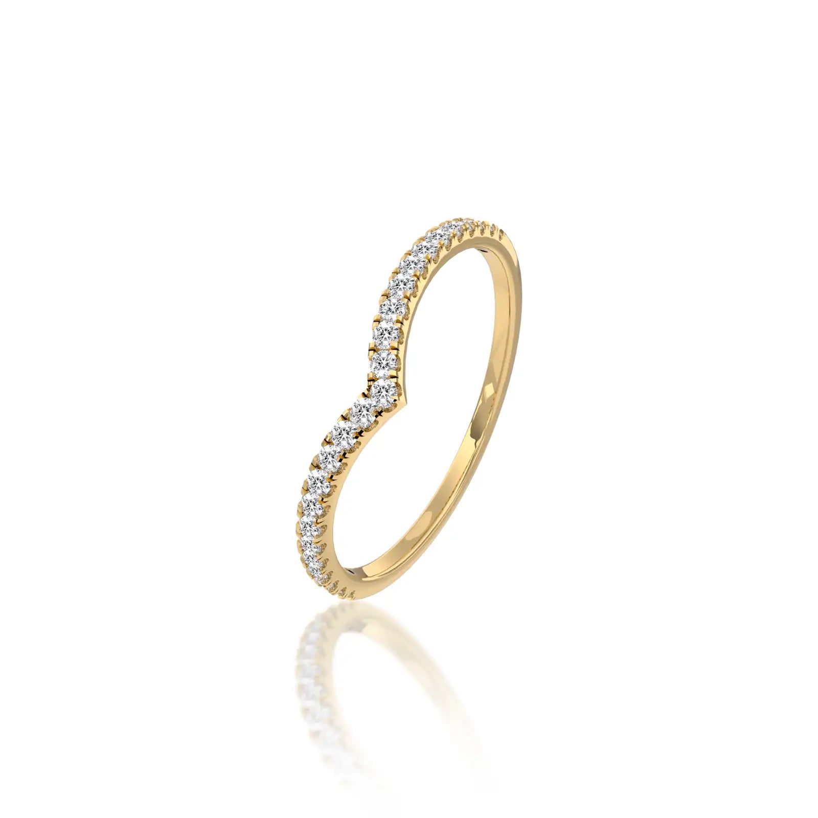 he bold chevron design of the Lumiere ring makes it a showstopper for daily wear.