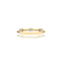 The classic three-stone setting of the Celeste ring makes it a showstopper for daily wear.