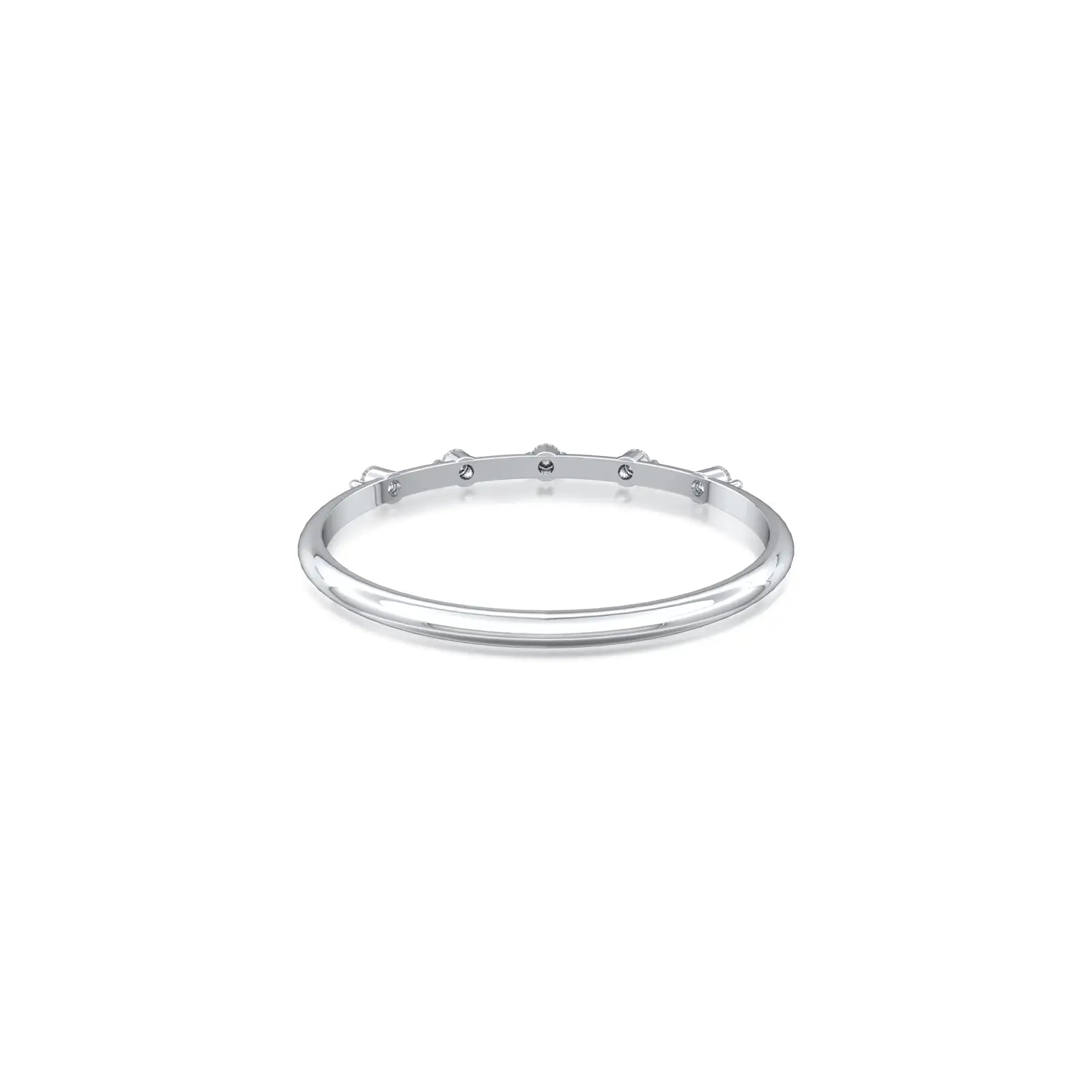 Elevate your everyday style with a refined five-stone diamond design.