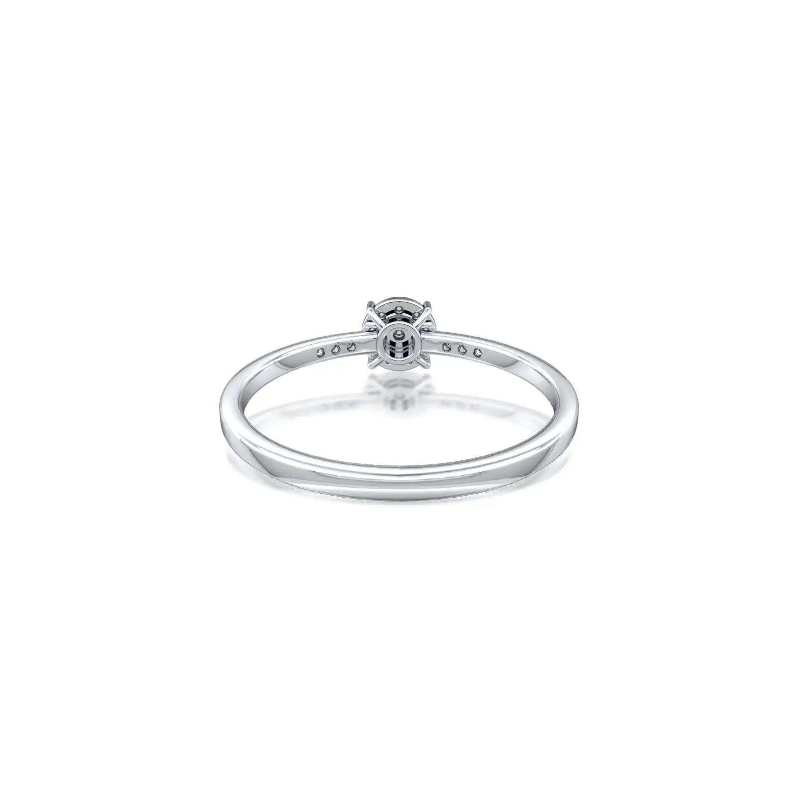 Xi 禧 Halo Cluster Diamond Ring by Fortune Jewelry, fit for a modern-day queen, timeless and elegant.