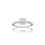 Xi 禧 Halo Cluster Diamond Ring: straight view showcasing its exquisite cluster of diamonds encircled in a dazzling halo.