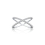 Yuan 缘 Intersecting Diamond Criss-Cross Ring an irresistible choice for elegant everyday wear.