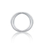 Yuan 缘 Intersecting Diamond Criss-Cross Ring by Fortune Jewelry, fit for a modern-day queen, timeless and elegant.