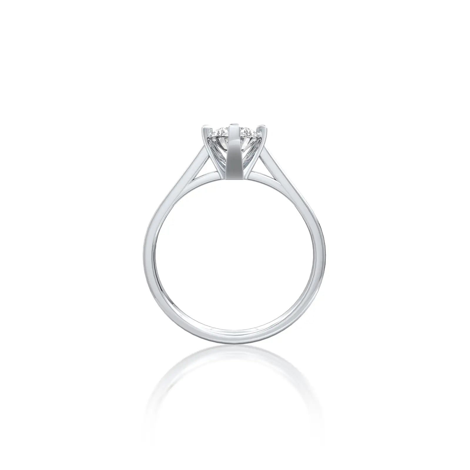 Aura Compass Solitaire Diamond Ring with timeless elegance for everyday wear.
