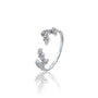 Ye 叶 Open Top Marquise Diamond Ring by Fortune Jewelry brings a fresh, artistic twist to classic elegance.
