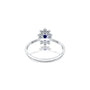 Jing 晶 Oval Blue Sapphire Halo Ring  a mesmerizing choice that catches every eye in the room.
