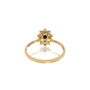 Jing 晶 Oval Blue Sapphire Halo Ring  perfect for the woman who wants elegance with a twist.