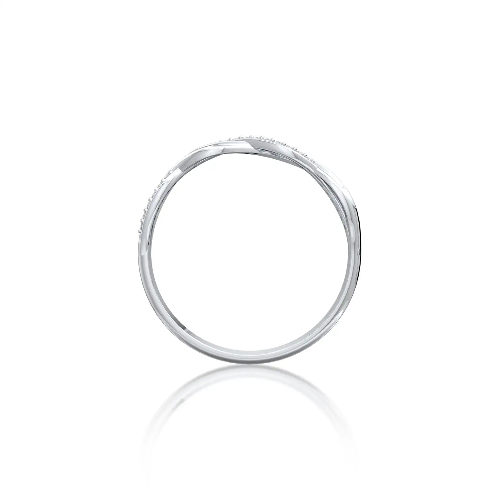 Lian 连 Twisted Infinity Diamond Ring by Fortune Jewelry is designed for lasting brilliance, day after day.