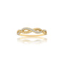 Lian 连 Twisted Infinity Diamond Ring  an elegant symbol of loyalty, trust, and enduring love.