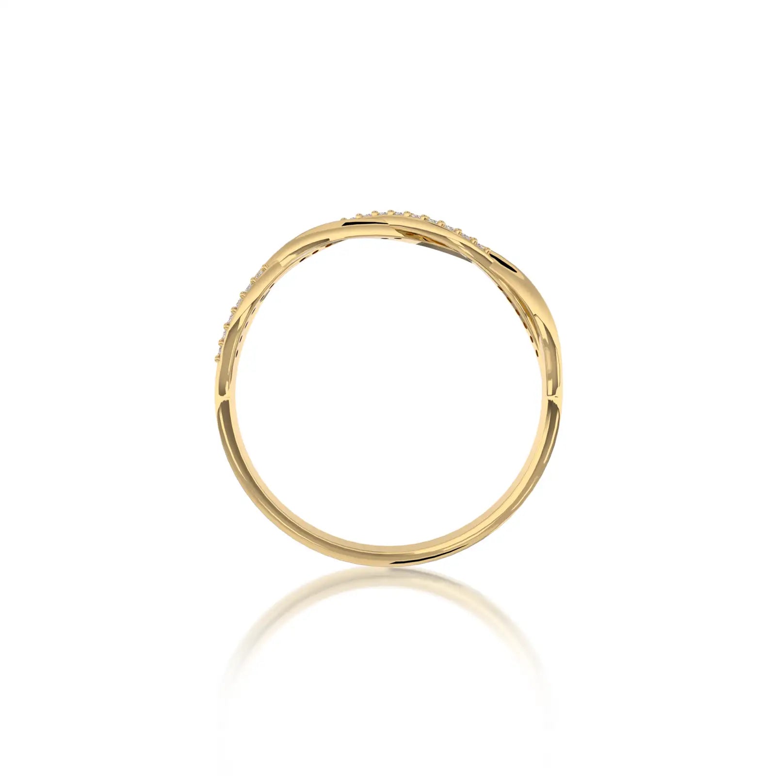 Lian 连 Twisted Infinity Diamond Ring  brings a delicate, artistic touch to minimalist, modern outfits.