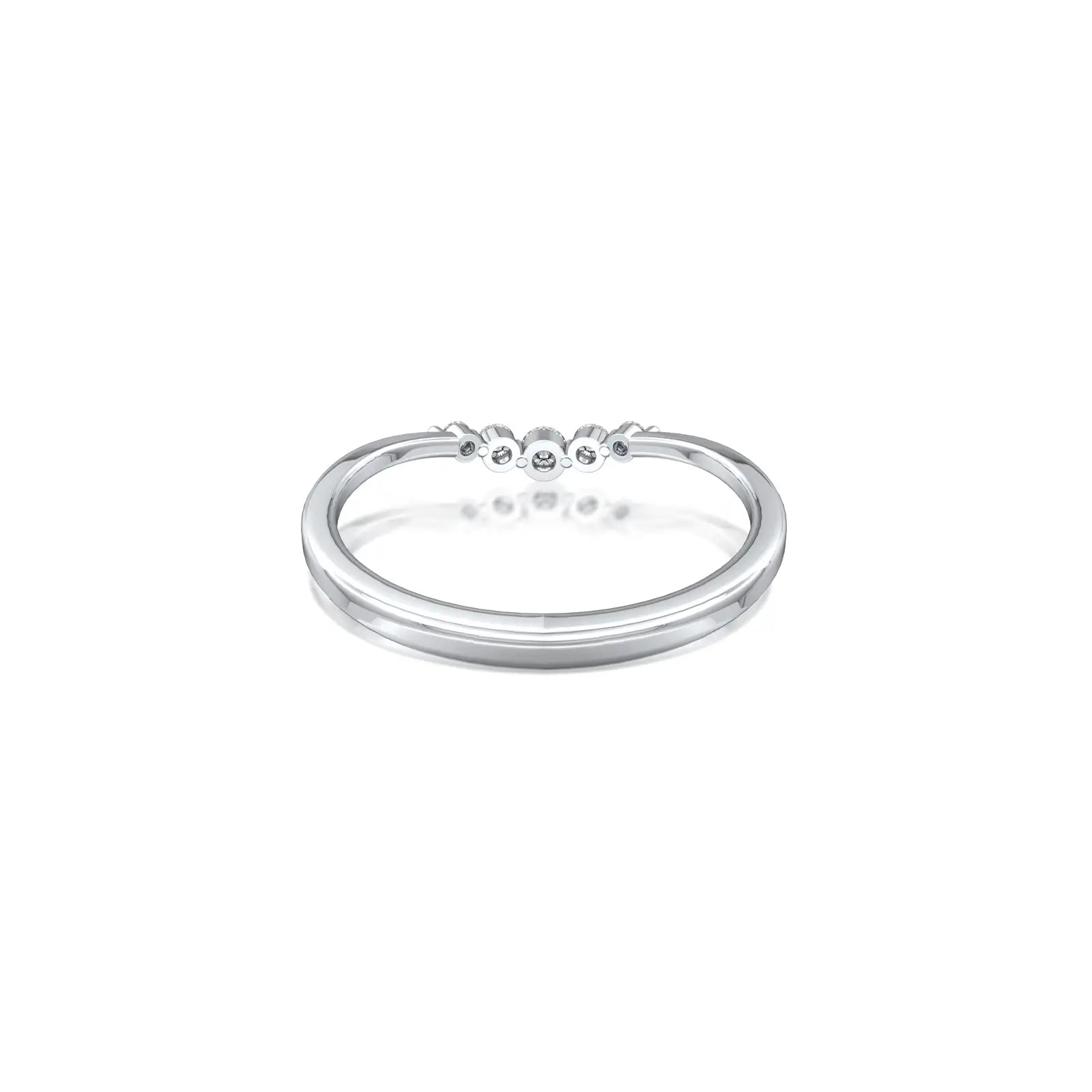 Xing 星 Curved Five-Stone Diamond Band  a timeless heirloom piece designed to be passed down generations.