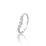 Xing 星 Curved Five-Stone Diamond Band by Fortune Jewelry is a stunning choice for wedding day stacking.
