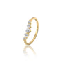 Xing 星 Curved Five-Stone Diamond Band  radiates modern romance with a fresh, contemporary edge.
