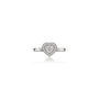 Sparkling 0.5 Ct Heart Cut Diamond Halo Ring for Women