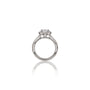 Glamorous 0.75 Ct Heart Cut Diamond Halo Ring for Women